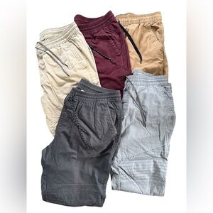 5 Pairs Lot of Men's Jogger Pants